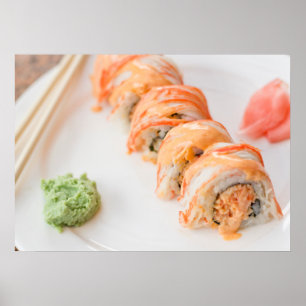 Pôster Spicy Crab Sushi