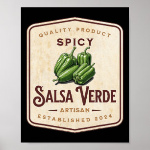 Poster Spicy Salsa Verde Halloween Family Matching Costum