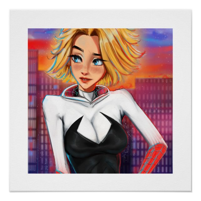 Pôster Spider Gwen Print (Frente)