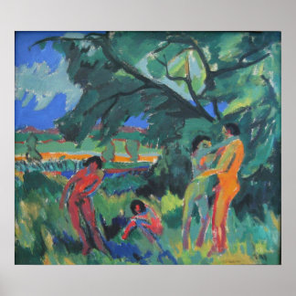 Pôster Spielende nackte Menschen