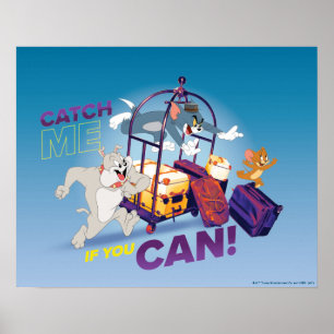 Poster Spike, Tom & Jerry - Pegue-Me Se Puder