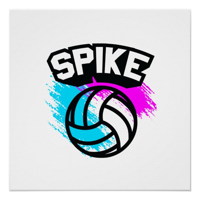Pôster Spike Voleibol (Frente)