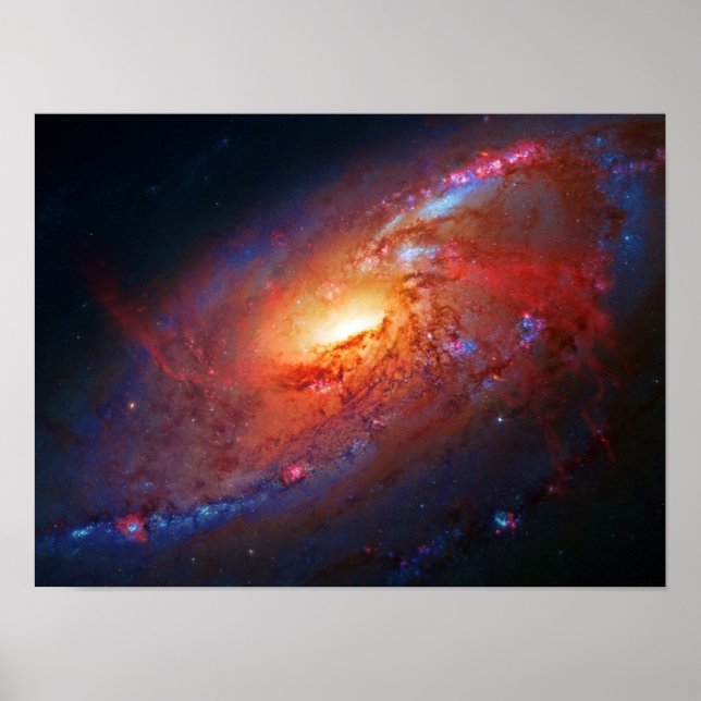 Poster Spiral Galaxy, Canes Venatici beauty in space (Frente)