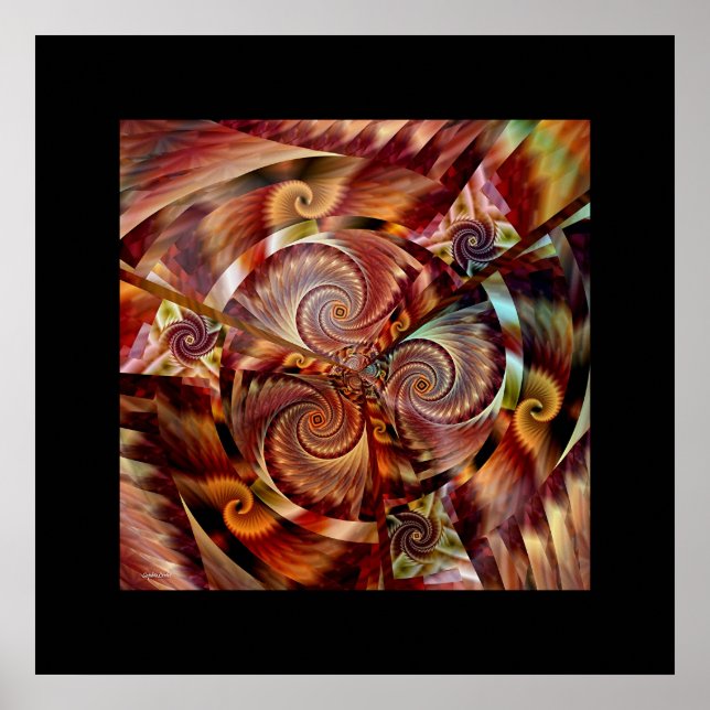 Pôster Spiral Mandala (Frente)