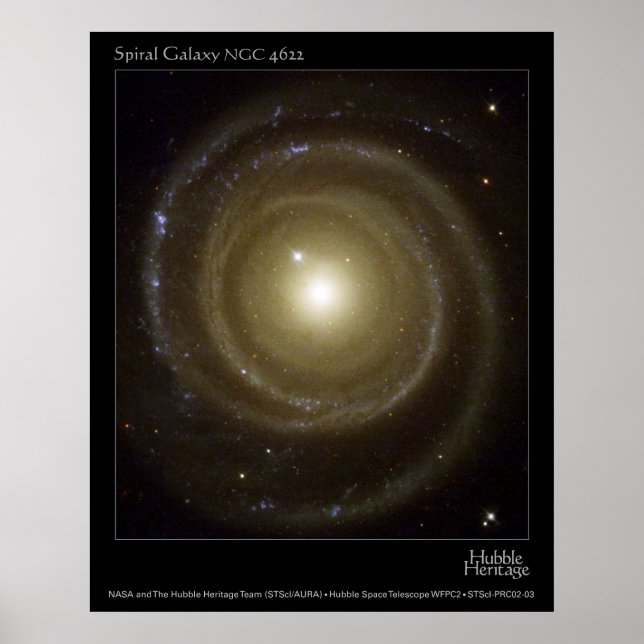 Pôster SpiralGalaxyNGC4622-2003-03 (Frente)