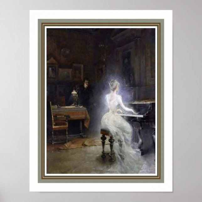 Poster "Spirit" 1885, por George Roux (Frente)