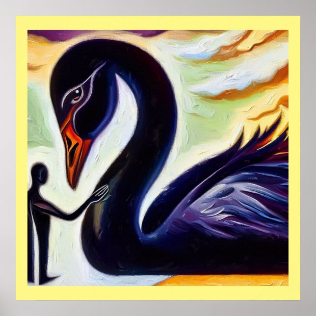 Poster Spirit Animal Black Swan 3 (Frente)