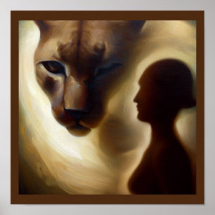 Poster Spirit Animal Cougar 1