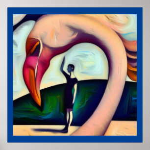 Poster Spirit Animal Flamingo 3