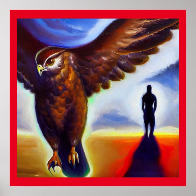 Poster Spirit Animal Hawk 3 (Frente)