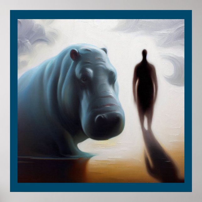 Poster Spirit Animal Hippopotamus 3 (Frente)