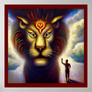 Poster Spirit Animal Lion 4
