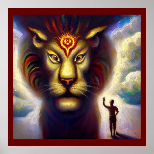 Poster Spirit Animal Lion 4 (Frente)