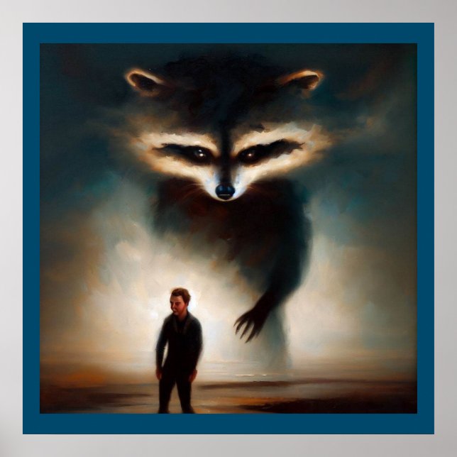 Poster Spirit Animal Raccoon 1 (Frente)