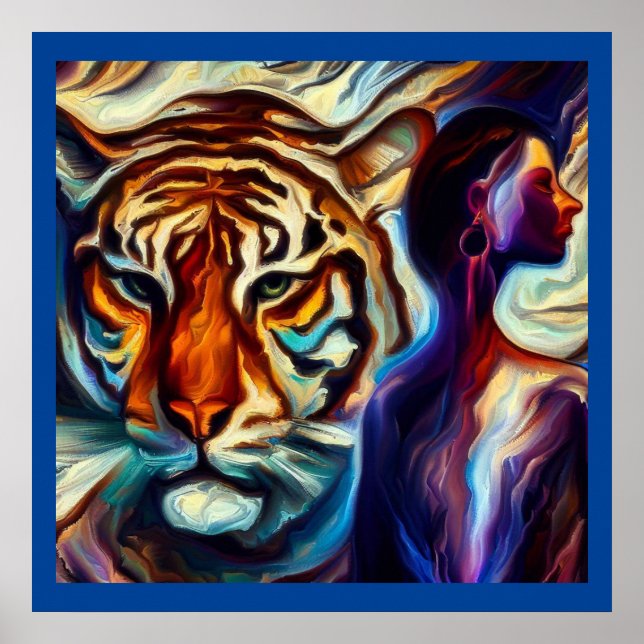 Poster Spirit Animal Tiger 3 (Frente)