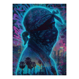 Pôster Spirit of a West Coast Legend – Neon Tribute
