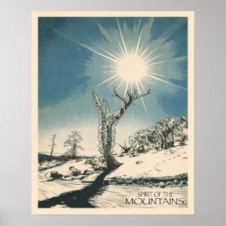 Poster Spirit of the mountain - Art Print ポスター