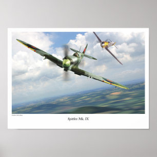 Poster Spitfire Mk. IX