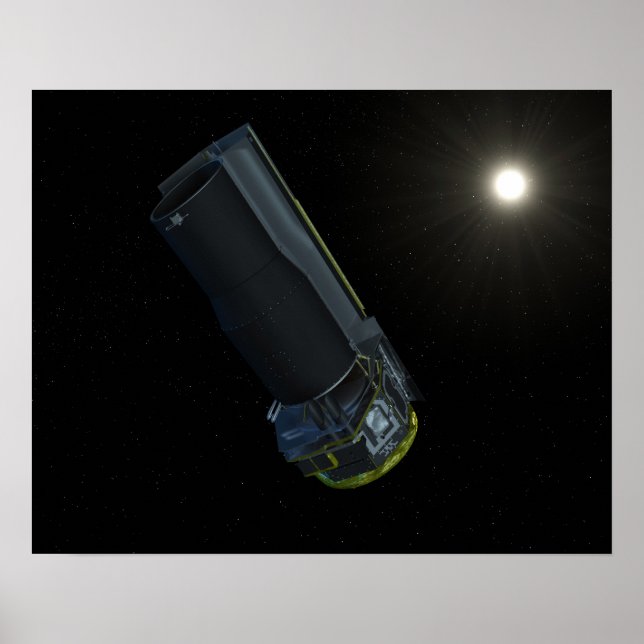 Pôster Spitzer visto à luz visível (Frente)