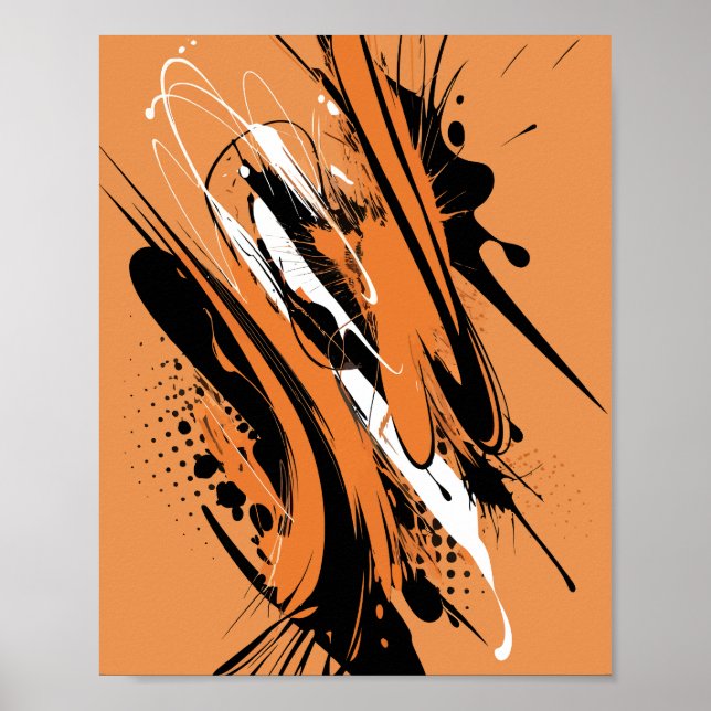 Poster Splash de Abstrato Urbano (Frente)