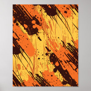 Poster Splash de Tinta de Energia Vibrante