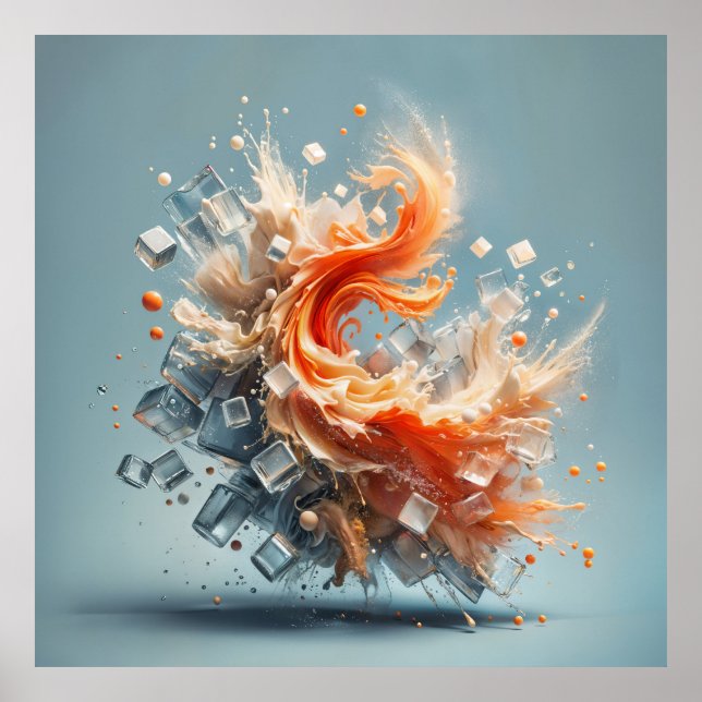 Poster Splash Tropical (Frente)