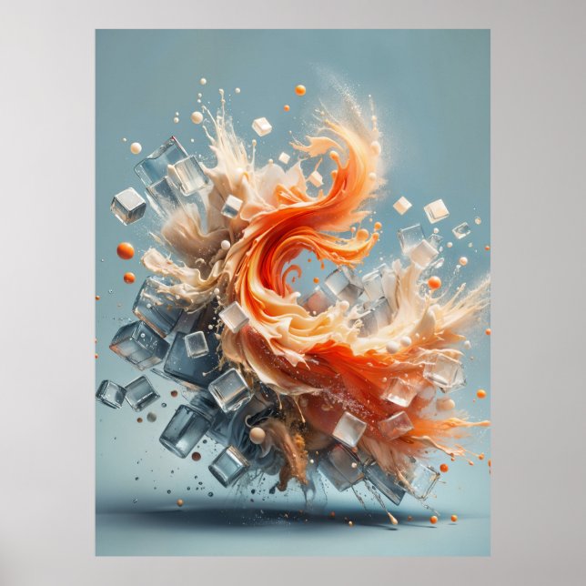 Poster Splash Tropical (Frente)