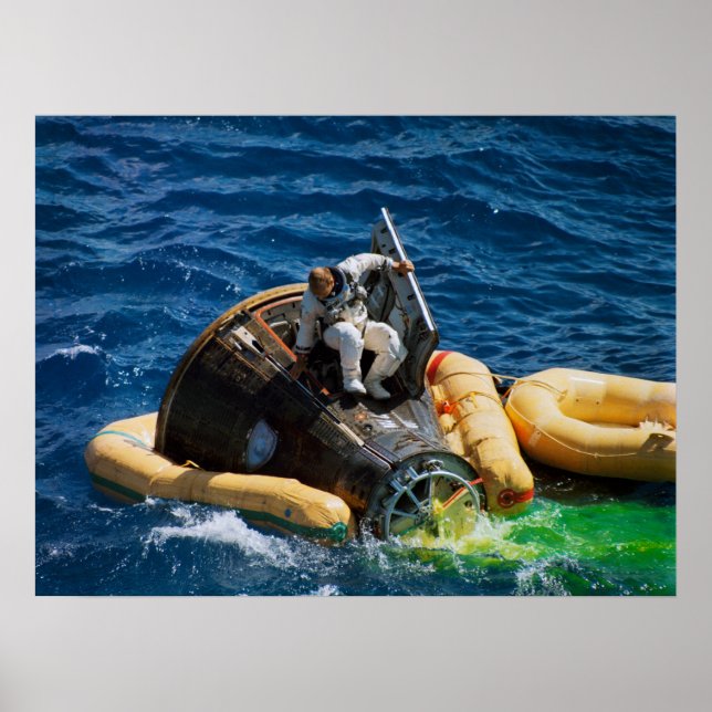 Pôster Splashdown e recuperação do Gemini 11 (Frente)