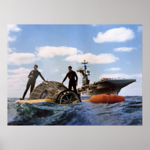 Poster Splashdown e recuperação do Gemini 6A