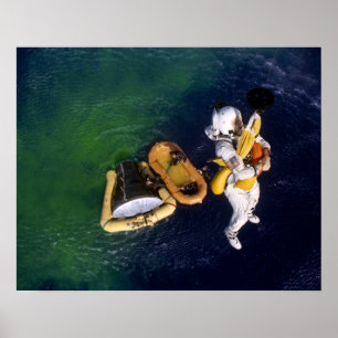 Pôster Splashdown e recuperação do Gemini 7