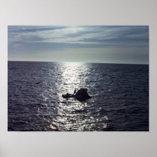 Poster Splashdown e recuperação do Skylab 4