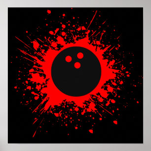 Poster splatz da boliche