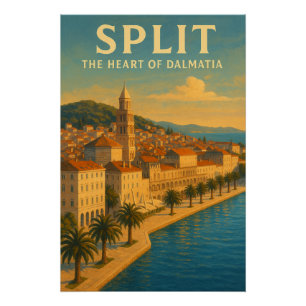 PÔSTER SPLIT — O CORAÇÃO DA DÁLMACIA