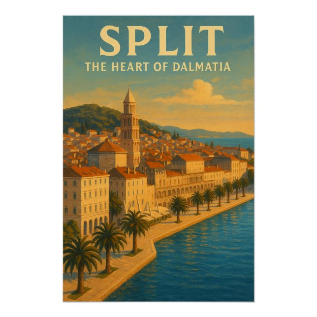 PÔSTER SPLIT — O CORAÇÃO DA DÁLMACIA (Frente)