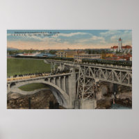 Spokane, WA - Conclusão da ferrovia do Pacífico da