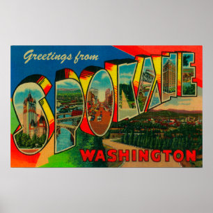 Poster Spokane, Washington - grandes cenas 2 da letra