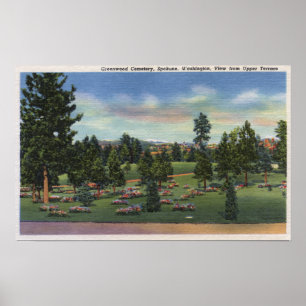 Pôster Spokane, Washington - Upper Terrace