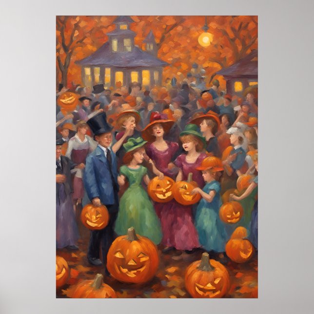 Poster Spooktacular da Praça da Cidade | Diversão do Fest (Frente)