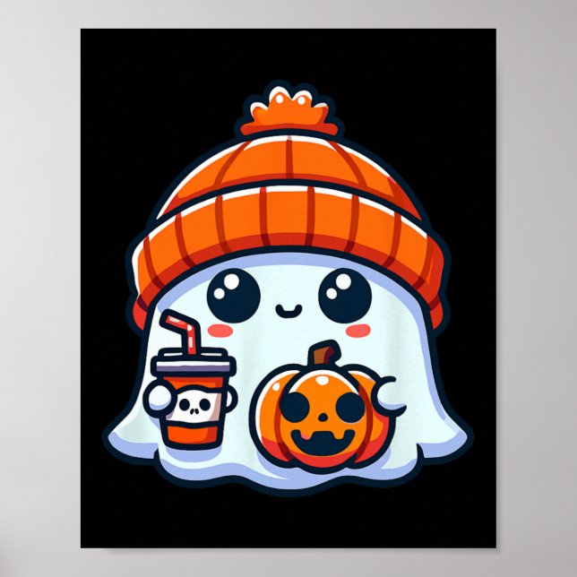 Poster Spooky Ghost Mens Halloween (Frente)