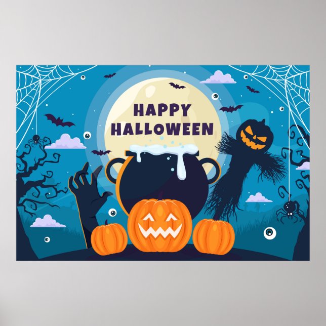 Poster Spooky Halloween (Frente)