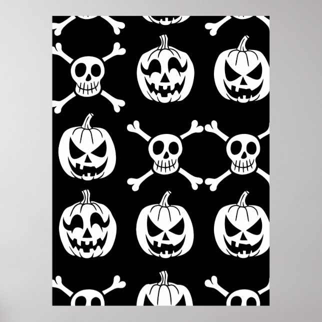 Poster Spooky Halloween Pattern (Frente)