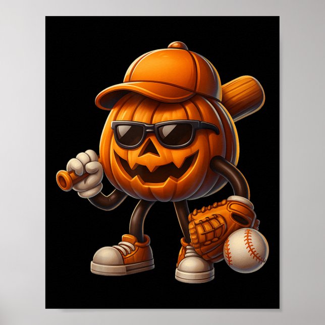 Poster Spooky Jack O Lanterna Figurinos de Halloween de B (Frente)