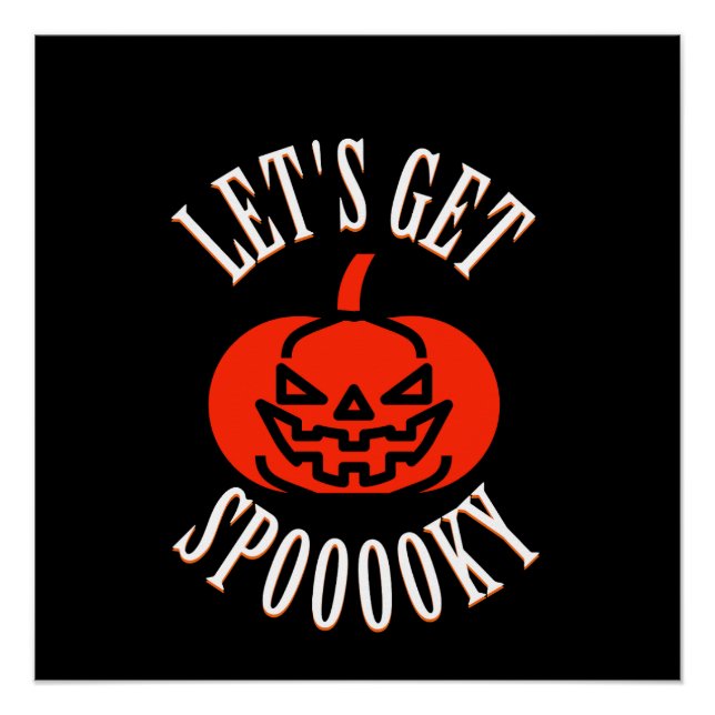 Pôster Spooky One Birthday (Frente)