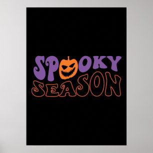 Poster Spooky Season - Dia de as Bruxas engraçado