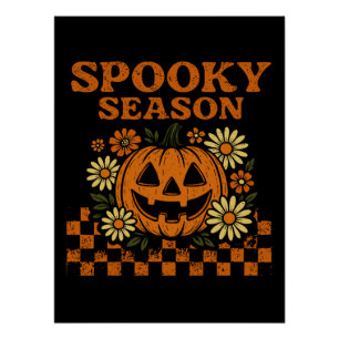 Pôster Spooky Season Halloween Pumpkin