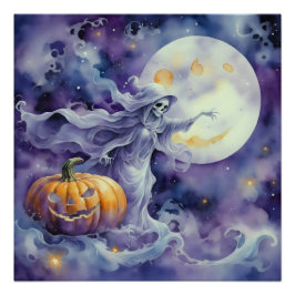 Pôster Spooky Serenade: A Abóbora e o Fantasma