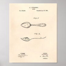 Spoon 1882 Patent Art - Old Peper