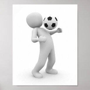 Poster sport football movement ball