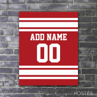 Sports Jersey com seu nome e número