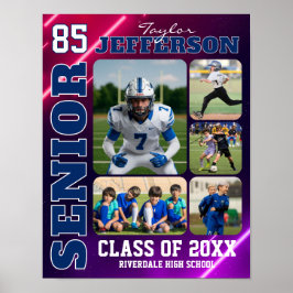 Poster Sports Team Senior Night Custom Photo Collage